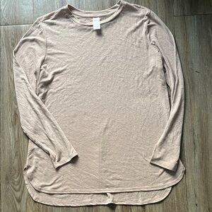 Anko Women's Long Sleeve Top in Light Pink